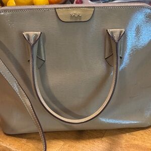 Ralph Lauren Glossy Tan Tote Bag